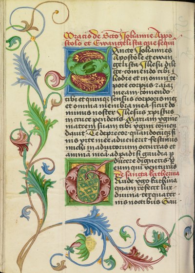 Dekorerad initial S; Dekorerad initial G av Valentine Noh