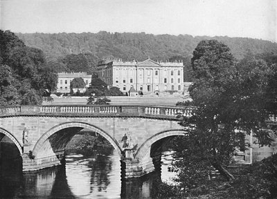 Chatsworth House, c1896 av Valentine and Sons Ltd