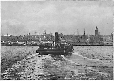 Liverpool, från Mersey, c1896 av Valentine and Sons Ltd