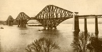 The Forth Bridge, 1930. av Valentine and Sons Ltd