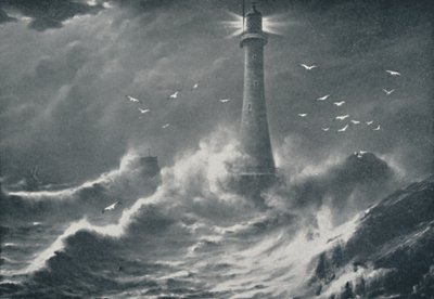 Eddystone fyr, 1910 av Valentine and Sons Ltd