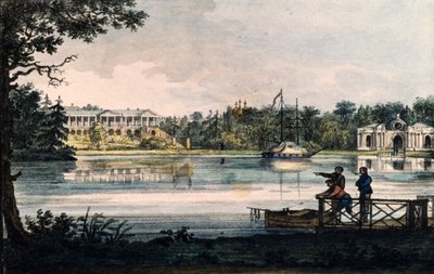 Cameron Gallery på Catherine Palace i Tsarskoye Selo, ca 1820 av Valerian Platonovich Langer
