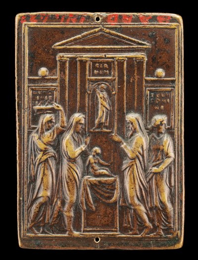 Presentation av Kristus i templet [omvänd], ca. 1530-talet. av Valerio Belli
