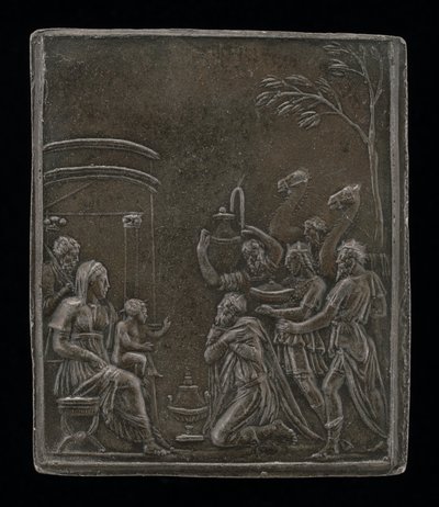 Tillbedjan av Magi. av Valerio Belli