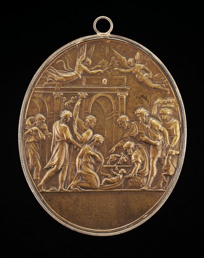 Herdarnas tillbedjan, 1530-talet. av Valerio Belli