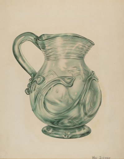 Glaskanna av Van Silvay