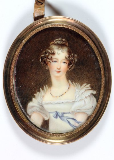 Lady Charlotte Cavendish Bentinck (emalj) av Vanacker (manner of)