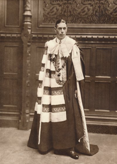 "Hertigen av York i överhusets dräkter", 1920 av Vandyk