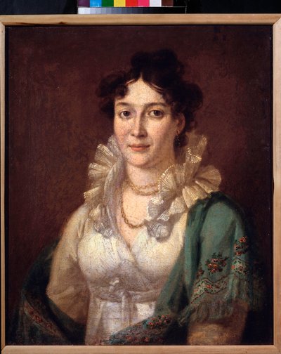 Porträtt av prinsessan Isabella de Conti (Porträtt av prinsessan Isabella de Conti) - Målning av Vasili Andreyevich Tropinin (Vassili Tropinine) (1776-1857), olja på duk, cirka 1810 - 1800-talets rysk konst - Museum of Private Collections in A Pushkin Mu av Vasili Andreevich Tropinin
