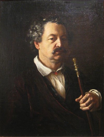 Porträtt av kompositören Alexander Aleksandrovich Alyabyev 1787-1851, 1840-1850 av Vasili Andreevich Tropinin