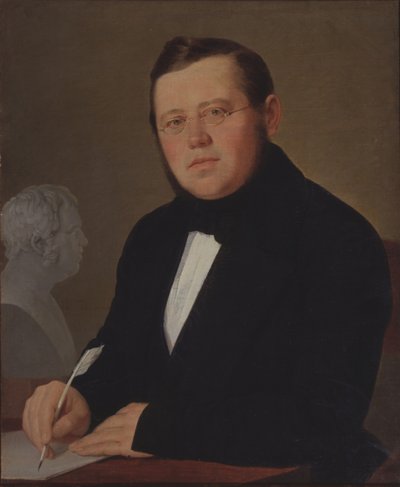 Porträtt av författaren Mikhail Zagoskin 1789-1852 av Vasili Andreevich Tropinin
