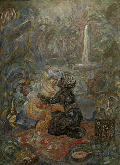 Orientalisk scen av Vasili Dmitrievich Millioti