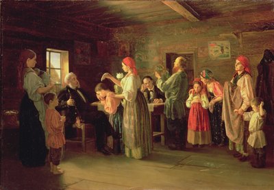 Inspektion av ett barnhem, 1866 av Vasili Efimovich Kallistov