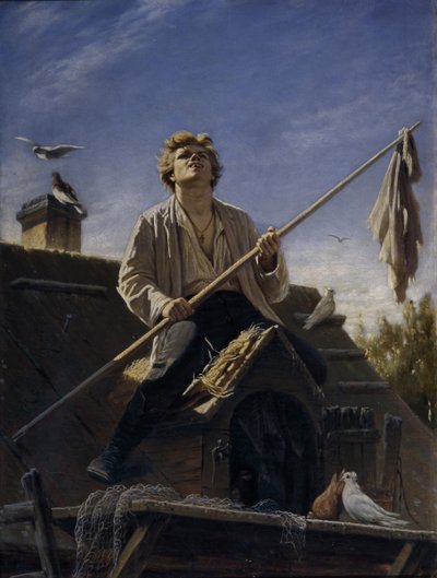 En finare duva, 1874 av Vasili Grigorevich Perov