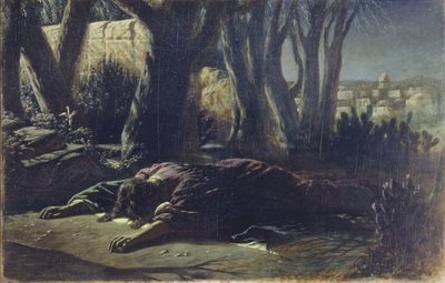 Kristus i Getsemane trädgård, 1878 av Vasili Grigorevich Perov