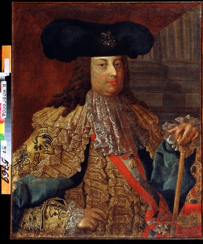 Porträtt av kejsar Frans I av Österrike (1708-1765) (Porträtt av kejsar Frans I av Österrike). Målning av Vasili Kozmich Berezin (1743-efter 1795). Olja på duk, 88 x 69 cm, rysk konst från 1700-talet. Statens konstmuseum, Nizhny Novgorod (Ryssland). av Vasili Kozmich Berezin
