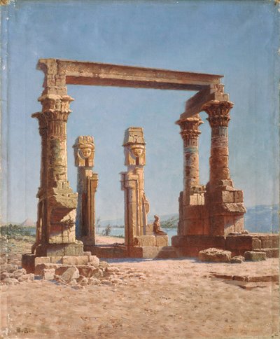 En Egyptens tempelruin av Vasili Vasilievich Vereshchagin