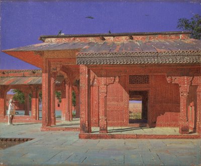 Harems innergård i Fatehpur Sikri kejserliga palatset, 1874-1876 av Vasili Vasilievich Vereshchagin