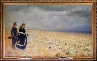 De besegrade, requiem (The Vanquished, Requiem) (Efter belägringen av Pleven (Plevna) i Bulgarien, rysk-turkiskt krig av Vasili Vasilievich Vereshchagin