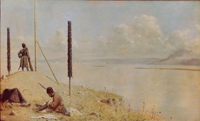 Piket vid Donau, 1878-1879 av Vasili Vasilievich Vereshchagin