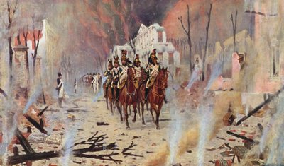 Återvända till Peterspalatset (färglitografi) av Vasili Vasilievich Vereshchagin
