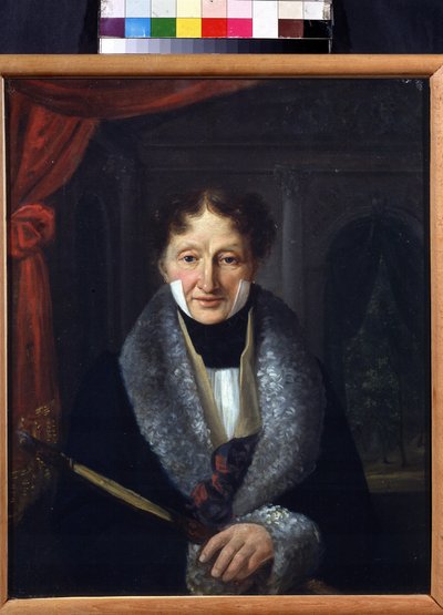 Porträtt av balettmästaren Charles Louis Didelot (1767-1837) (Porträtt av balettmästaren Charles Louis Didelot). Målning av Vasili Venediktovich Baranov (1792-1836). Olja på duk, 46,5 x 37,5 cm av Vasili Venediktovich Baranov