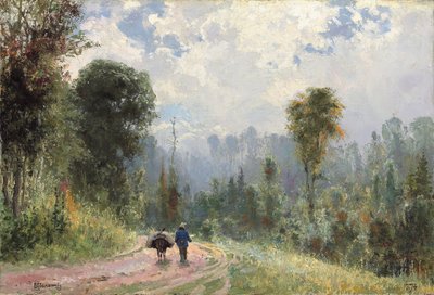 Forest Pathway, 1874 av Vasilij Dmitrievich Polenov
