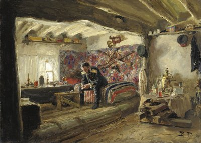 Rushchuk Regementets högkvarter för Rushchuk Tsesarevich Alexander Alexandrovich i Brestovets, av Vasilij Dmitrievich Polenov