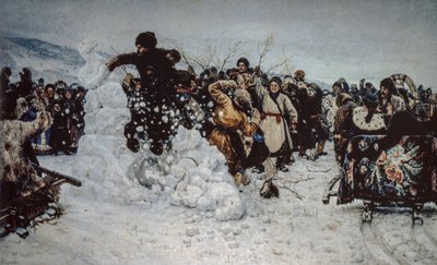Snöstorm på fästningen av Vasilij Ivanovic Surikov
