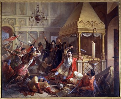 Prins Michail Volkonskys hjältedåd under den polska belägringen 1610 av Vasily Kuzmich Demidov