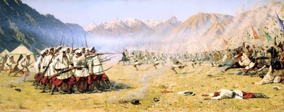 En plötslig attack, 1871 av Vasily Vereshchagin