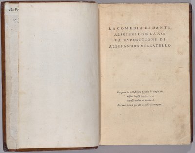 Komedin av Venetian 16th Century, Dante Alighieri