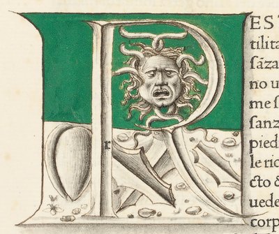 Detalj från "Historia Naturalis" av Plinius den äldre av Venetian School