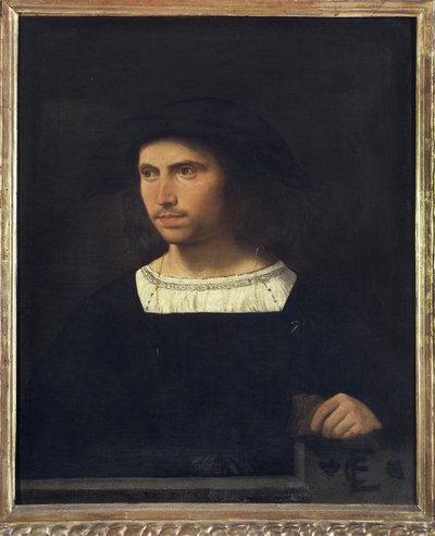Porträtt av en ung man, 1515 av Venetian School