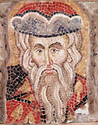 En profets huvud (mosaik av Veneto Byzantine School