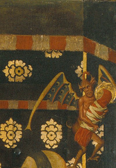 Födelse av Saint Stephen Detalj av Vergós Family