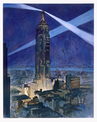 Empire State Building, publicerad av William Edwin Rudge av Vernon Howe Bailey