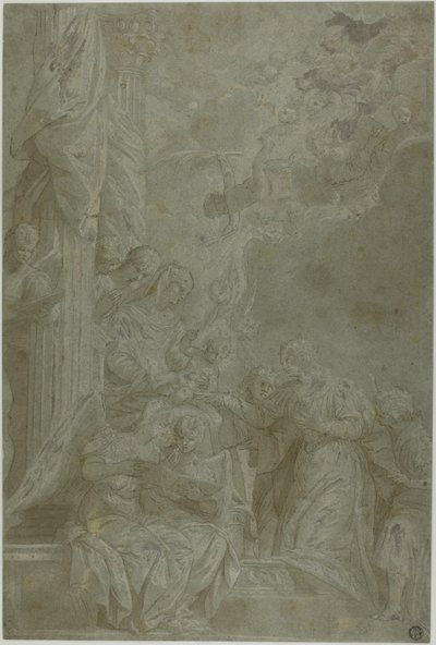 Den heliga Katarinas mystiska äktenskap av Veronese (Paolo Caliari)