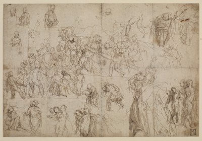 Studier för Kristus som bär korset, 1571 ca av Veronese