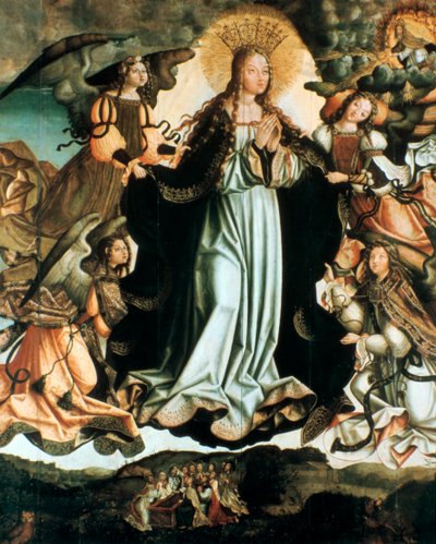 Jungfruns antagande, c1491-1518 av Vicente Gil