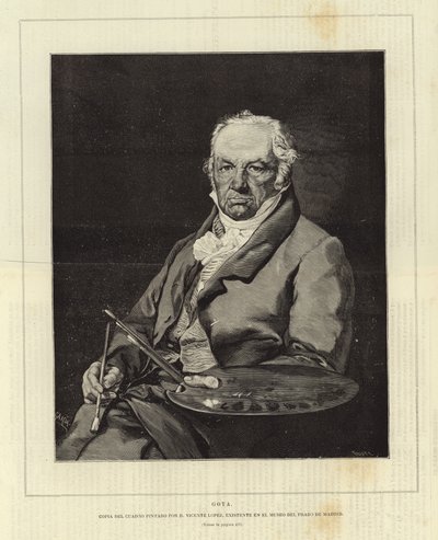 Goya av Vicente Lopez y Portana