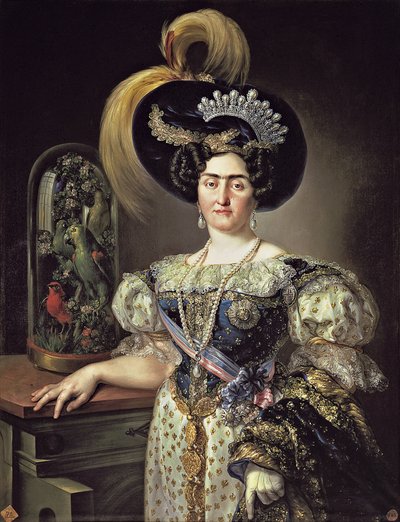 Porträtt av María Francisca de Braganza y Borbón av Vicente López Portaña