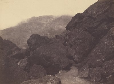 [Stenblock nära Gavarnie] av Vicomte Joseph de Vigier