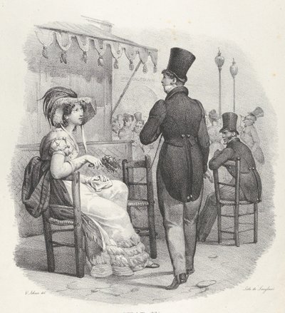 Kille. IV: Hon tittar på mig! Gud vilken lycka! Hon lägger märke till mig! Vilken lycka!, 1824. av Victor Adam