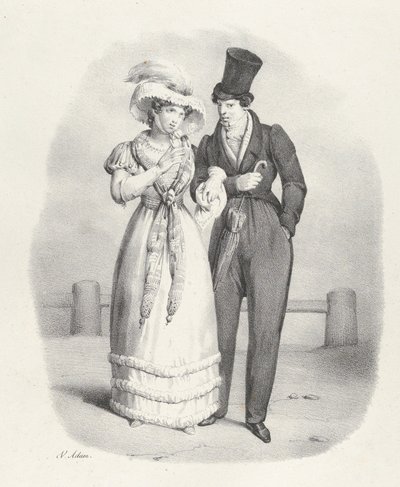Kille. V: Hon är en ärlig kvinna Hon är en ärlig kvinna, 1824. av Victor Adam