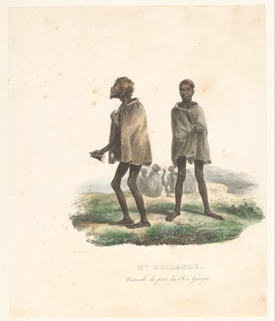 Kläder för invånarna i King George Sound (västra Australien) Nlle. Hollande. Naturels du port du Roi Georges (titel på objekt) Voyage of Discovery of the Astrolabe (serietitel) Voyage de découvertes de l