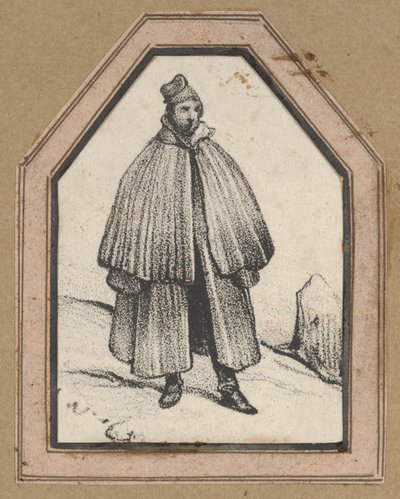 Man med mantel av Victor Adam