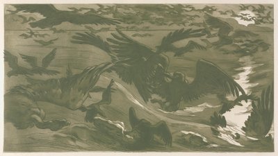 Rovfåglar, 1893. av Victor Emile Prouve
