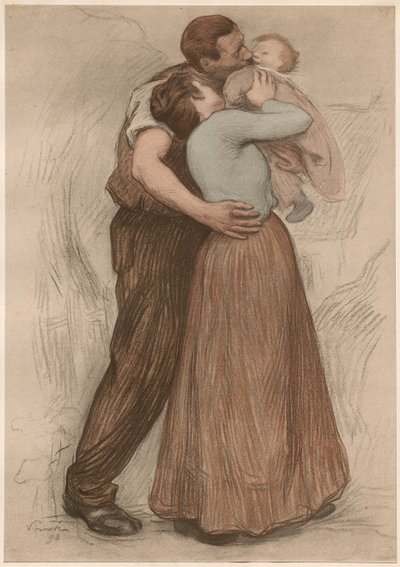 Kyssen, 1898. av Victor Emile Prouve
