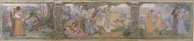 Skiss till stadshuset i Issy-les-Moulineaux: La Vie, mellan 1896 och 1897 (olja på duk) av Victor Emile Prouve